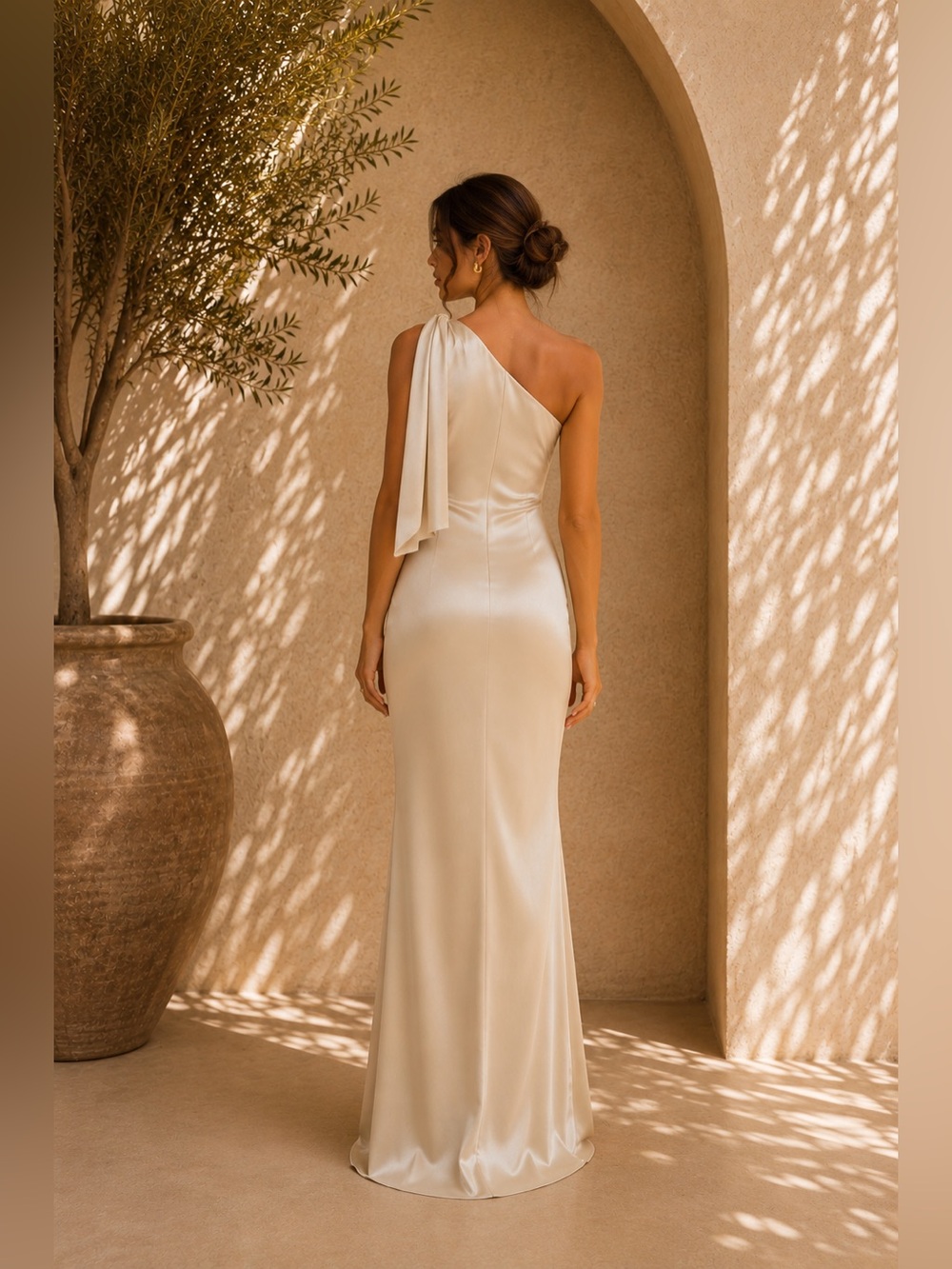 Commense Beloved Knotted Sleeveless Maxi Dress L | Minimalist Vacation Dress - Picture 2 of 6